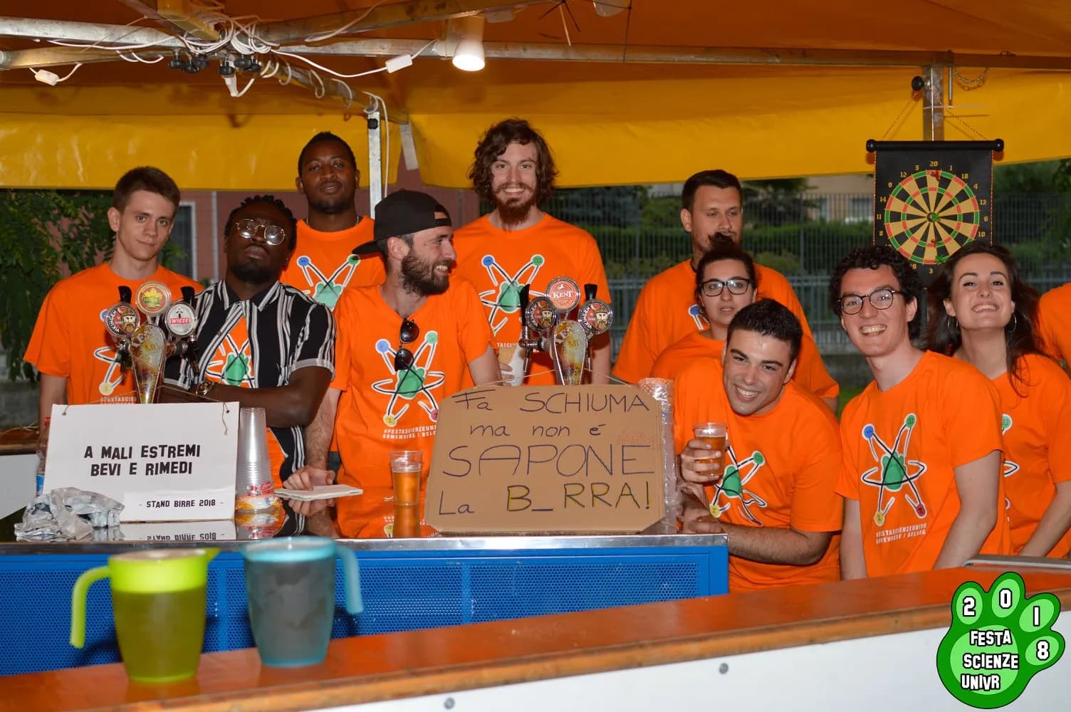 Crew durante la festa